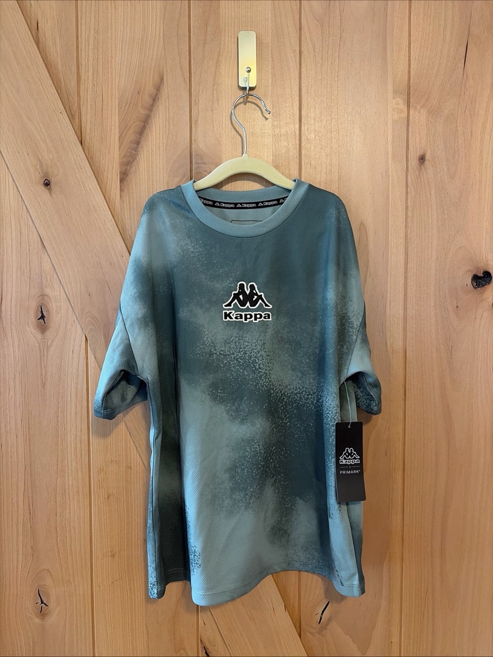 Kappa X Primark Youth Shirt Athleisure Green Unisex 9-10Y NWT